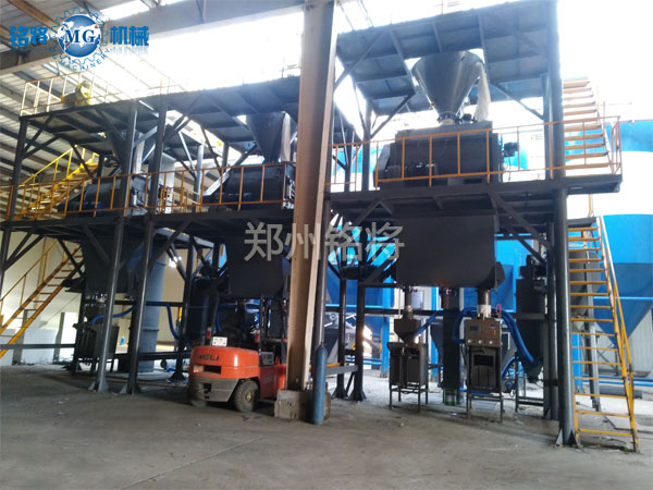 年产20万吨干粉砂浆生产线案例分享，吉林双赢涂料有限公司