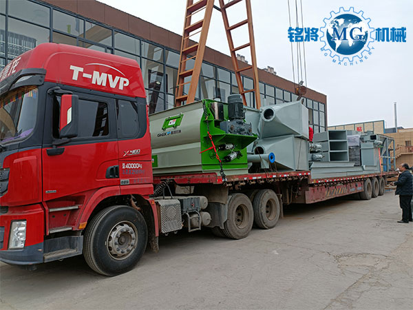 甘肃时产20吨干粉砂浆生产线已发货！