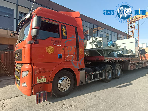 烈日炎炎出货忙，广东佛山干粉砂浆生产线再走一车！