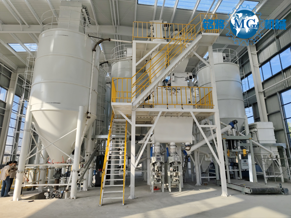 湖北麻城中交二航混凝土预混料自动化设备现场